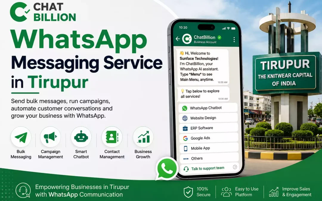 WhatsApp Messaging Service in Tirupur – Bulk Messaging & Business Communication